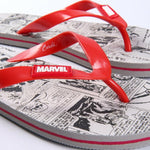 Flip Flops für Männer Marvel Rot Grau
