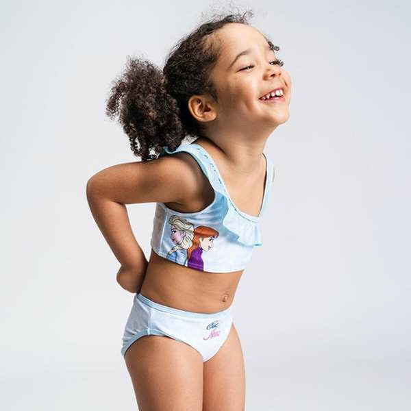 Bikiniunterteil für Mädchen Frozen Hellblau + 8 Jahre