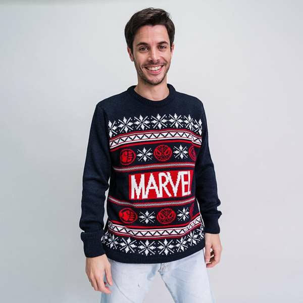 Unisex Pullover Marvel Dunkelblau