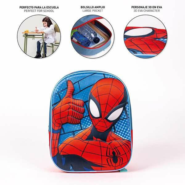 Kinderrucksack 3D Spider-Man Rot