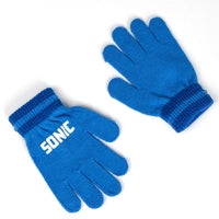 Mütze und Handschuhe Sonic Blau