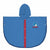 Wasserfeste Poncho mit Kapuze Sonic Blau