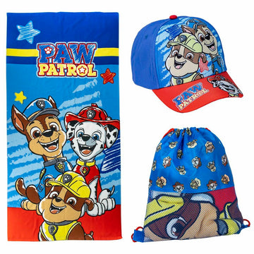 Strandbadetuch The Paw Patrol Blau 27 x 33 x 7 cm 3 Stücke