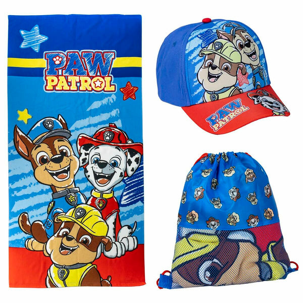 Strandbadetuch The Paw Patrol Blau 27 x 33 x 7 cm 3 Stücke