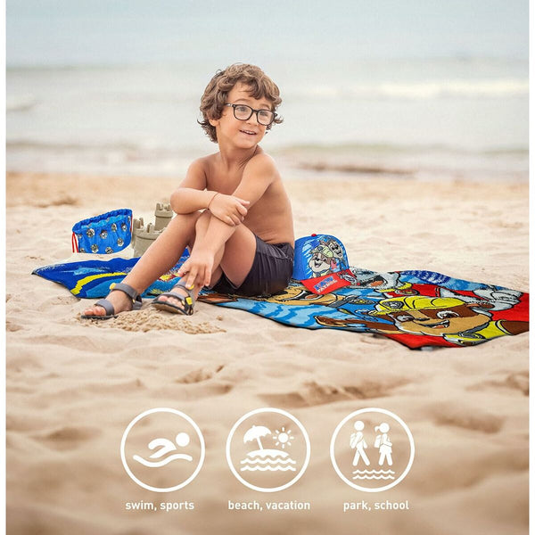 Strandbadetuch The Paw Patrol Blau 27 x 33 x 7 cm 3 Stücke