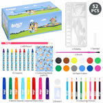 Papierwaren-Set Bluey Blau 52 Stücke