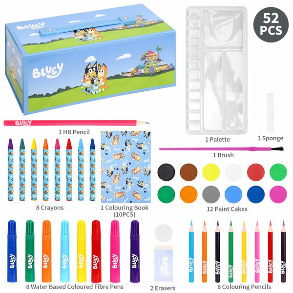 Papierwaren-Set Bluey Blau 52 Stücke