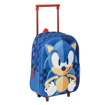Schulrucksack 3D mit Rädern Sonic