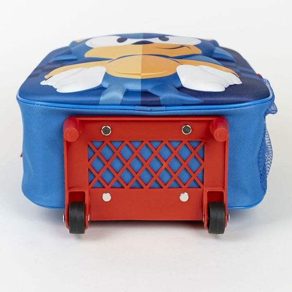 Schulrucksack 3D mit Rädern Sonic