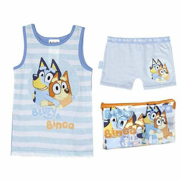 Schlafanzug Für Kinder Bluey Hellblau (3 Jahre)