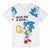 Kurzarm-T-Shirt für Kinder Sonic Weiß