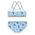 Bikiniunterteil für Mädchen Stitch Blau