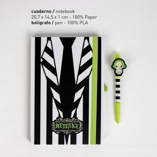 Papierwaren-Set Beetlejuice Weiß