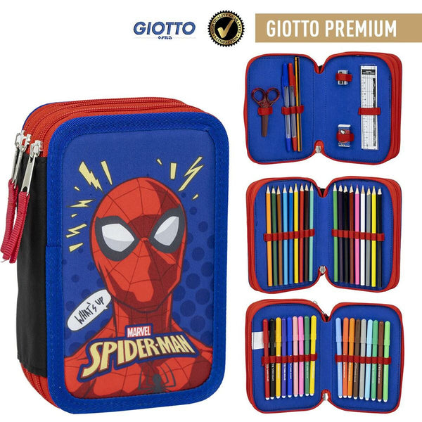 Dreifaches Federmäppchen Spider-Man