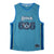 Basketball-T-Shirt Stitch Blau Unisex