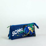 Dreifaches Mehrzweck-Etui Sonic Prime Hellblau Light Blue 2,2 x 1,1 x 22,5 cm