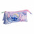 Allzwecktasche Stitch Lila 2,2 x 1,1 x 22,5 cm
