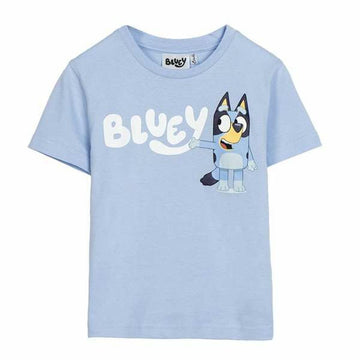 Jungen Kurzarm-T-Shirt Bluey Hellblau