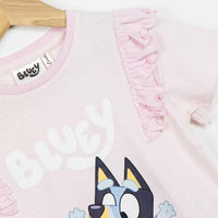 Kurzarm-T-Shirt für Kinder Bluey Rosa Hellrosa
