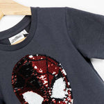 Jungen Kurzarm-T-Shirt Spider-Man Dunkelgrau