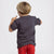 Jungen Kurzarm-T-Shirt Spider-Man Dunkelgrau