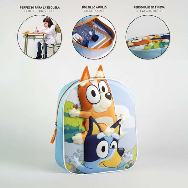 Schulrucksack 3D Bluey Blau