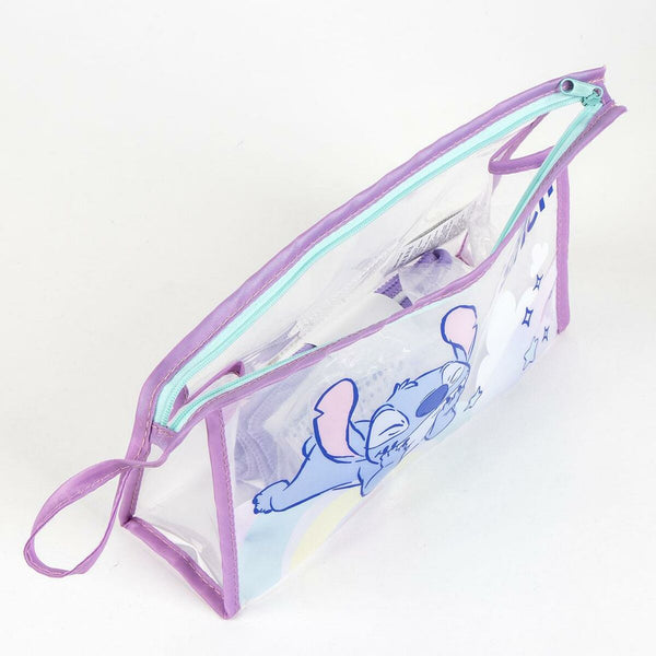 Kulturbeutel mit Zubehör Stitch Lila 23 x 15 x 8 cm