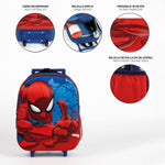 Schulrucksack mit Rädern Spider-Man Blau 3D