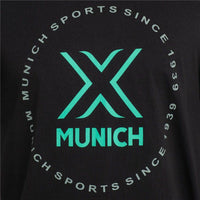 Kurzärmliges Sport T-Shirt Munich Schwarz