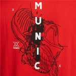 Kurzärmliges Sport T-Shirt Munich Rot