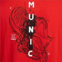 Kurzärmliges Sport T-Shirt Munich Rot