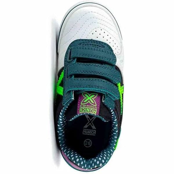 Hallenfußballschuhe für Erwachsene Munich G-3 Kid Vco 434 türkis