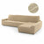 Bezug für Chaiselongue mit langem Arm rechts Sofaskins Beige (Restauriert B)