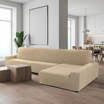 Bezug für Chaiselongue mit langem Arm rechts Sofaskins Beige (Restauriert B)