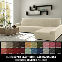 Bezug für Chaiselongue mit langem Arm rechts Sofaskins Beige (Restauriert B)