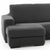 Bezug für Chaiselongue mit kurzem Arm links Sofaskins Dunkelgrau (Restauriert A)