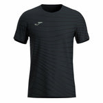 Kurzärmliges Sport T-Shirt Joma Sport R-Night Schwarz