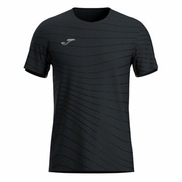 Kurzärmliges Sport T-Shirt Joma Sport R-Night Schwarz