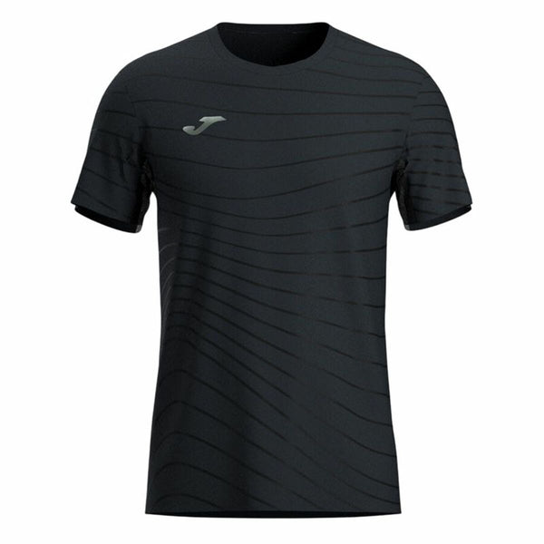 Kurzärmliges Sport T-Shirt Joma Sport R-Night Schwarz