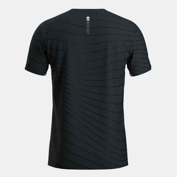 Kurzärmliges Sport T-Shirt Joma Sport R-Night Schwarz
