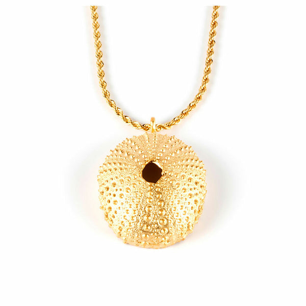 Damenhalskette Shabama Trenc Top Messing Goldenes Blitzbad 45 cm