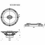 Auto-Lautsprecher Sencor SCS BX1602
