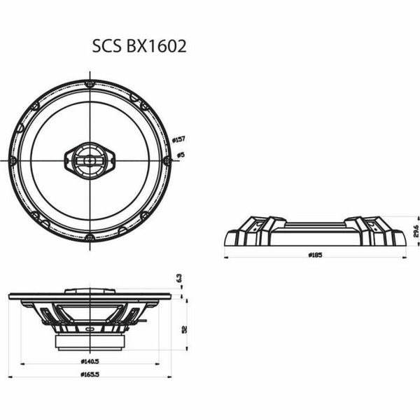 Auto-Lautsprecher Sencor SCS BX1602