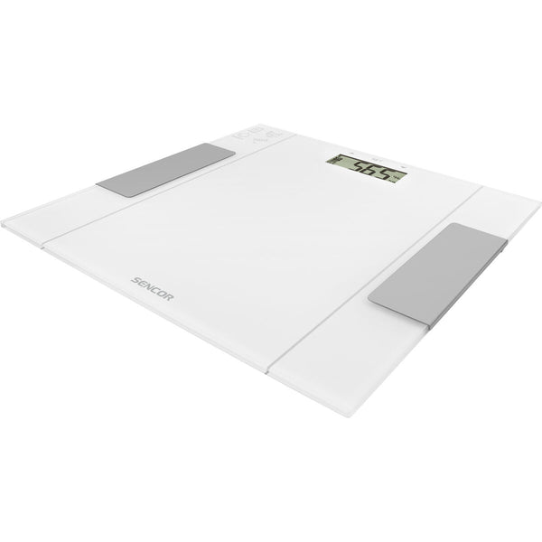 Digitale Personenwaage Sencor Weiß Glas 150 kg