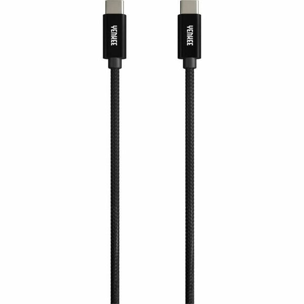 USB-C-Kabel Yenkee YCU C02 BK Schwarz 0,2 m