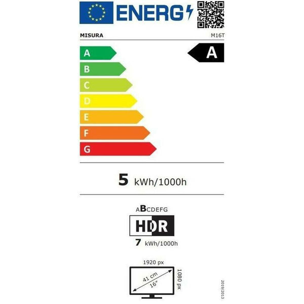 Monitor Misura SINGLE M16T Full HD 16" 60 Hz
