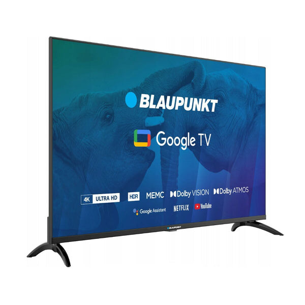 Smart TV Blaupunkt 4K Ultra HD 65" HDR WLAN Direct-LED LCD Schwarz Dolby Atmos Google TV