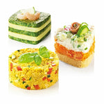 Anrichte-Form Tescoma Grandchef Grau Metall Edelstahl 4 Stück