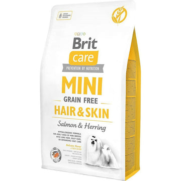 Hundefutter Brit Mini Hair&Skin Erwachsener Lachsfarben Fisch 2 Kg