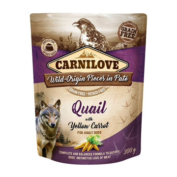 Nassfutter Carnilove Dog Pouch Quail & Yellow carrot 300 g